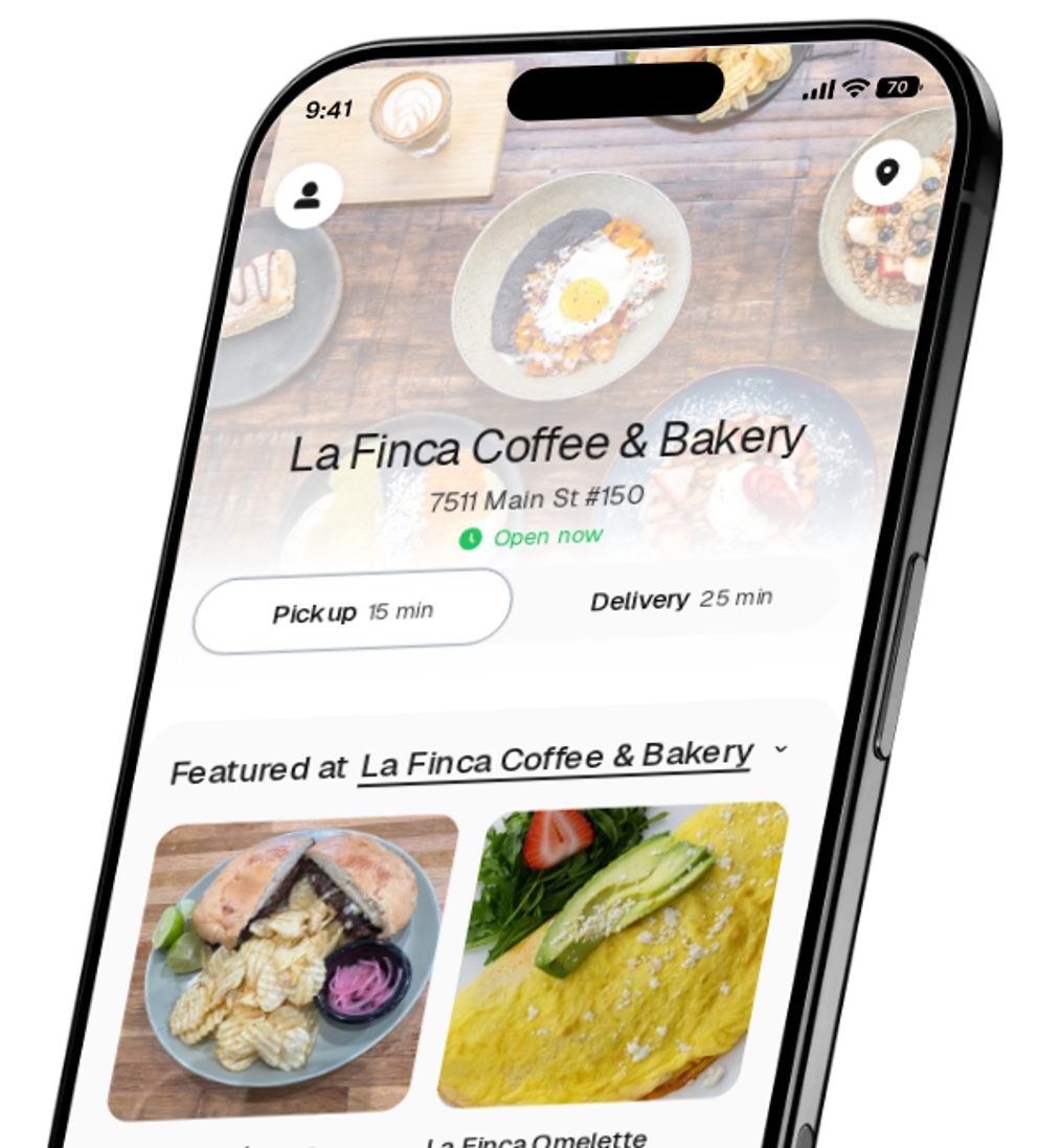 La Finca Coffee & Bakery app preview