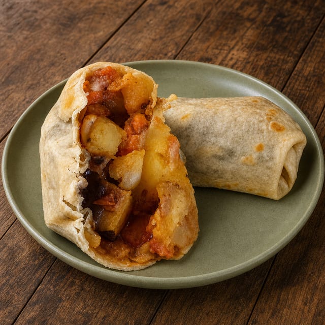 Burrito - Papa a la Mexicana.