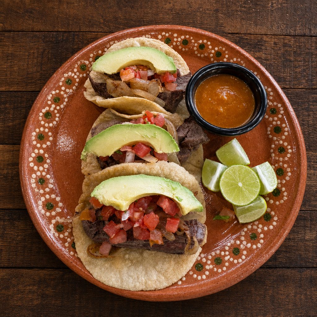 TACOS DE ARRACHERA (BEEF).