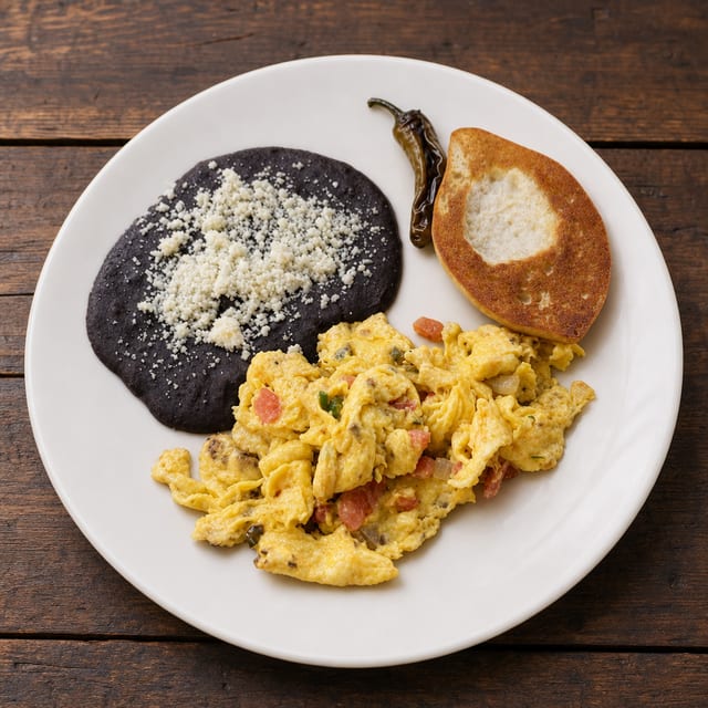 Huevos a la Mexicana.